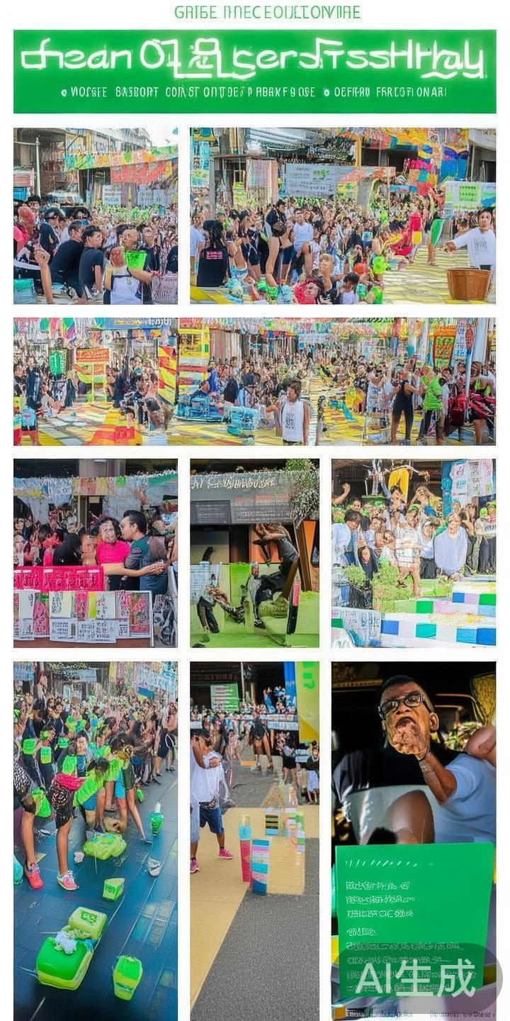 在某城市举办的“绿色清洁运动会”中，参与者通过趣味